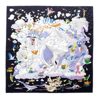 HERMES Silk Silk Scarves Women's