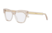 DIOR Acetate Metal Irregular Shape Eyeglass Frames Women's Beige