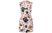 LOUIS VUITTON Short-Sleeved Dresses Women's Multicolor
