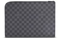 LOUIS VUITTON Pochette Jour Damier Graphite Gm Black