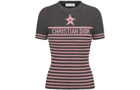 DIOR Crop Tops Women's Gray Pink