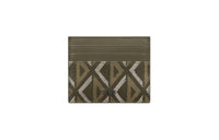DIOR CD Diamond Canvas Card Holder Men's Khaki