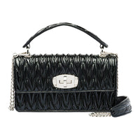 MIU MIU Patent Leather Shoulder Bag, Crossbody Bag, Handbag Women's Black