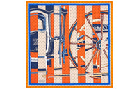 HERMES Silk Scarves Women's Orange