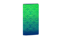 LOUIS VUITTON Pf Brazza Taurillon Illusion Blue/Green