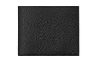 HERMES Citizen Twill Epsom Calfskin Card Holder Wallet Men's Black