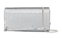 MIU MIU Leather Sequins Shoulder Bag Crossbody Bag Mini Women's Silver