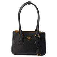 PRADA Saffiano Leather Portable Crossbody Bag Shoulder Bag Mini Women's Black