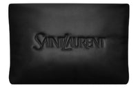 SAINT LAURENT Lambskin Clutch Small Size Men's Black