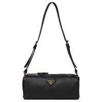 PRADA Calfskin Shoulder Bag Women's Black