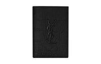 SAINT LAURENT Sheepskin Card Holder Men's Black