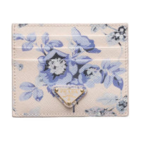 PRADA Saffiano Leather Card Holder Women's Very Peri