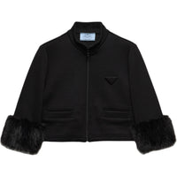 PRADA Zipped Cropped Sweatshirt