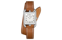 HERMES Cape Cod Collection Wrist Watch Quartz Movement Cowhide Strap 31mm White Dial Women's W040233WW00