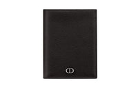 DIOR Cow Leather Passport Holder Men's Black