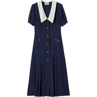 MIU MIU Short-Sleeved Dresses Women's Blue