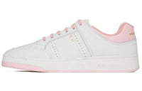 SAINT LAURENT SL/61 Low-Top Stylish Skateboarding Shoes Men's White Pink