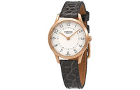 HERMES Wrist Watch Quartz Movement Crocodile Leather Strap 25mm White Dial Women's Watch 041746WW00