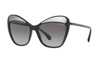 CHANEL - Irregular Shape Sunglasses Women's Black