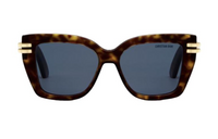 DIOR Acetate Irregular Shape Sunglasses Women's Tortoiseshell