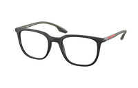 PRADA Plastic Square Eyeglass Frames Men's Black