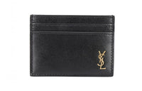 SAINT LAURENT Cow Leather Card Holder Card Holder Men's Black