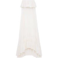 SAINT LAURENT Sleeveless Dress Women's White Chalk