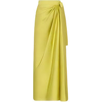 DIOR Casual Long Skirts Women's Yellow
