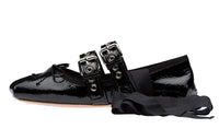 MIU MIU Naplak Casual Single Shoes Women's Black