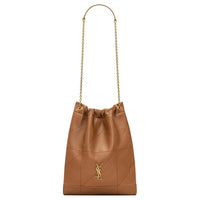 SAINT LAURENT Jamie Sheepskin Handbag, Shoulder Bag Women's Light Brown
