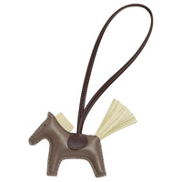 HERMES Lambskin Lambskin Pendants Unisex Brown