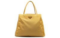 PRADA Nylon One Shoulder Handbags Unisex Banana Yellow
