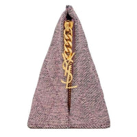 SAINT LAURENT Cotton Brass Pendants Women's Purple