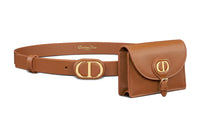 DIOR Leather Belts Women's Brown