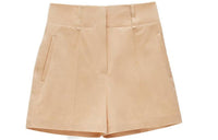 HERMES Casual Shorts Women's Khaki