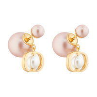 DIOR Resin Earrings Women's Pink
