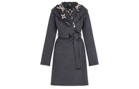 LOUIS VUITTON Coats Women's Dark Gray