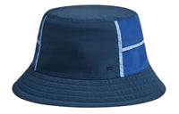HERMES Nylon Bucket Hats Unisex Blue/Yellow/Green