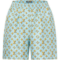 LOUIS VUITTON FW24 Casual Shorts Women's Cyan