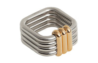 HERMES Scarf Buckle Women's Silver