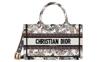 DIOR BookTote Embroidery Shoulder Bag Crossbody Bag Handbag Mini Women's Multicolor