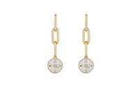 LOUIS VUITTON Color Blossom Earrings Yellow Gold White Gold And Pavé Diamond