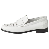 HERMES Kennedy Loafers Women's White