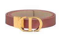 DIOR Leather Belts Women's Pink/Umber