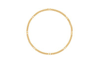 CELINE Triomphe Small Gourmette Necklace In Brass With Gold Finish