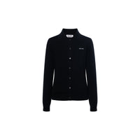 MIU MIU Intarsia knit Logo Cardigan