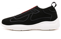PRADA Durable Breathable Low-Top Casual Shoes Men's Black