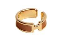 HERMES Clip-On Earrings Women's Gold