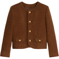 CELINE Chelsea Jacket In Mohair Wool Tweed