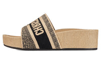 DIOR Dway Slide Slippers Women's Beige Camel